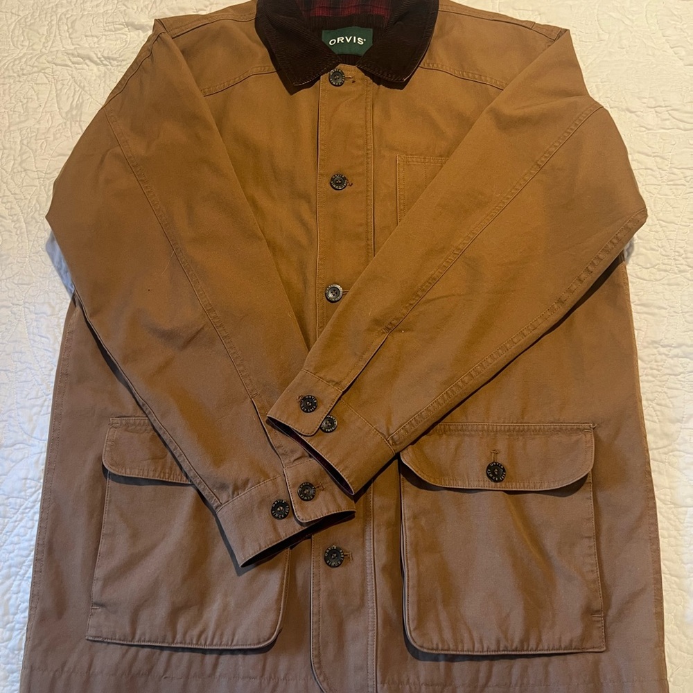 Orvis Men's Tannish-Brown Barn Jacket